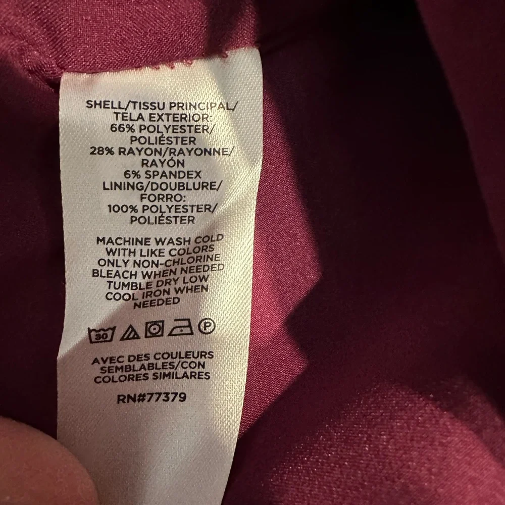 NWT Anne Taylor Plum Cap Sleeve Career wear Dress Size 2P Retail $159 - Picture 9 of 9